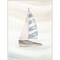 Ocean Oasis Little Sail II by Patricia Pinto 32-in. W x 42-in. H. Canvas Wall Art Print Framed in White
